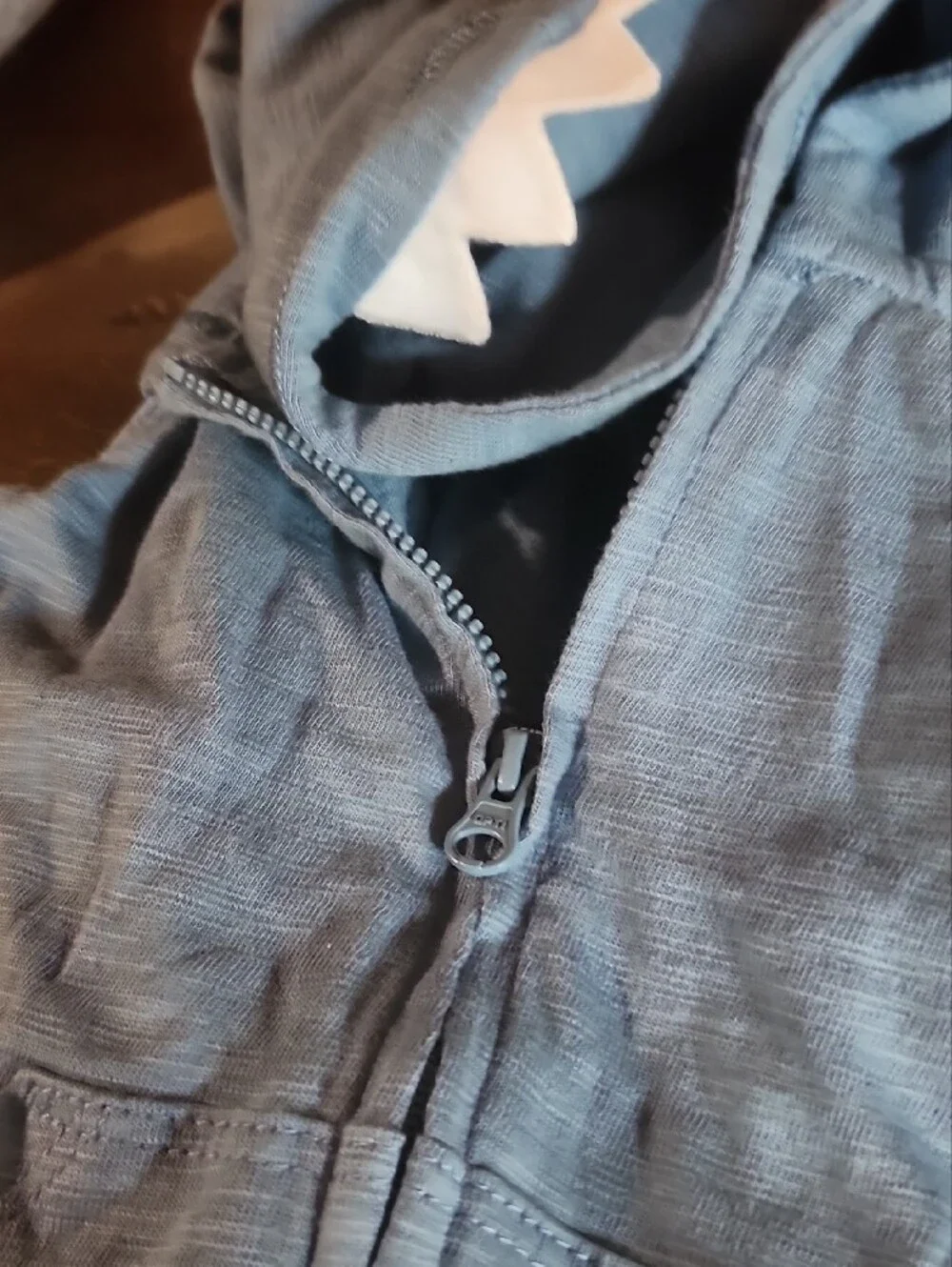 Light Blue Shark Hoodie Vest for Kids - Unbranded And Bunk